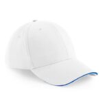 B20 Gorra Athleisure de 6 Paneles Blanco - Royal