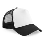 B640 Gorra de Camionero Snapback Blanco Negro